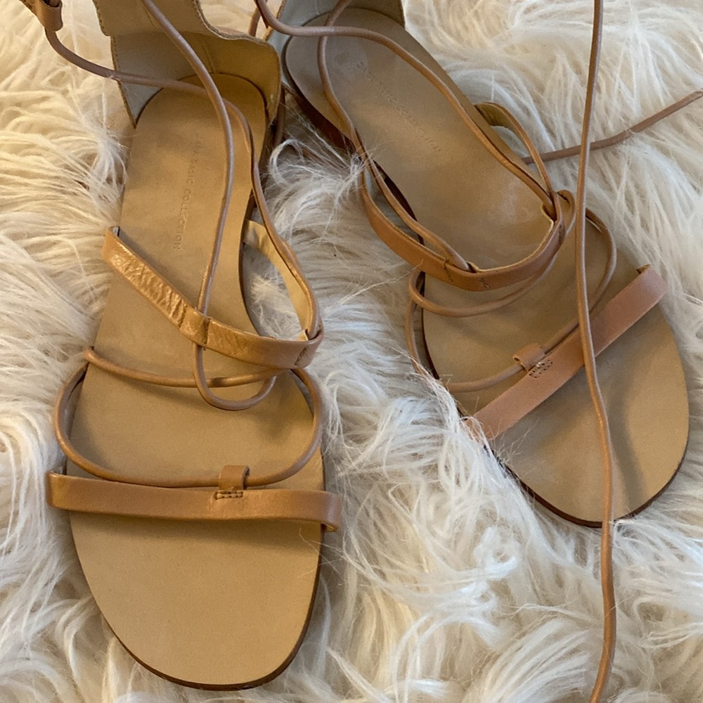 Zara Basic Collection Gladiators Leather High Str… - image 7